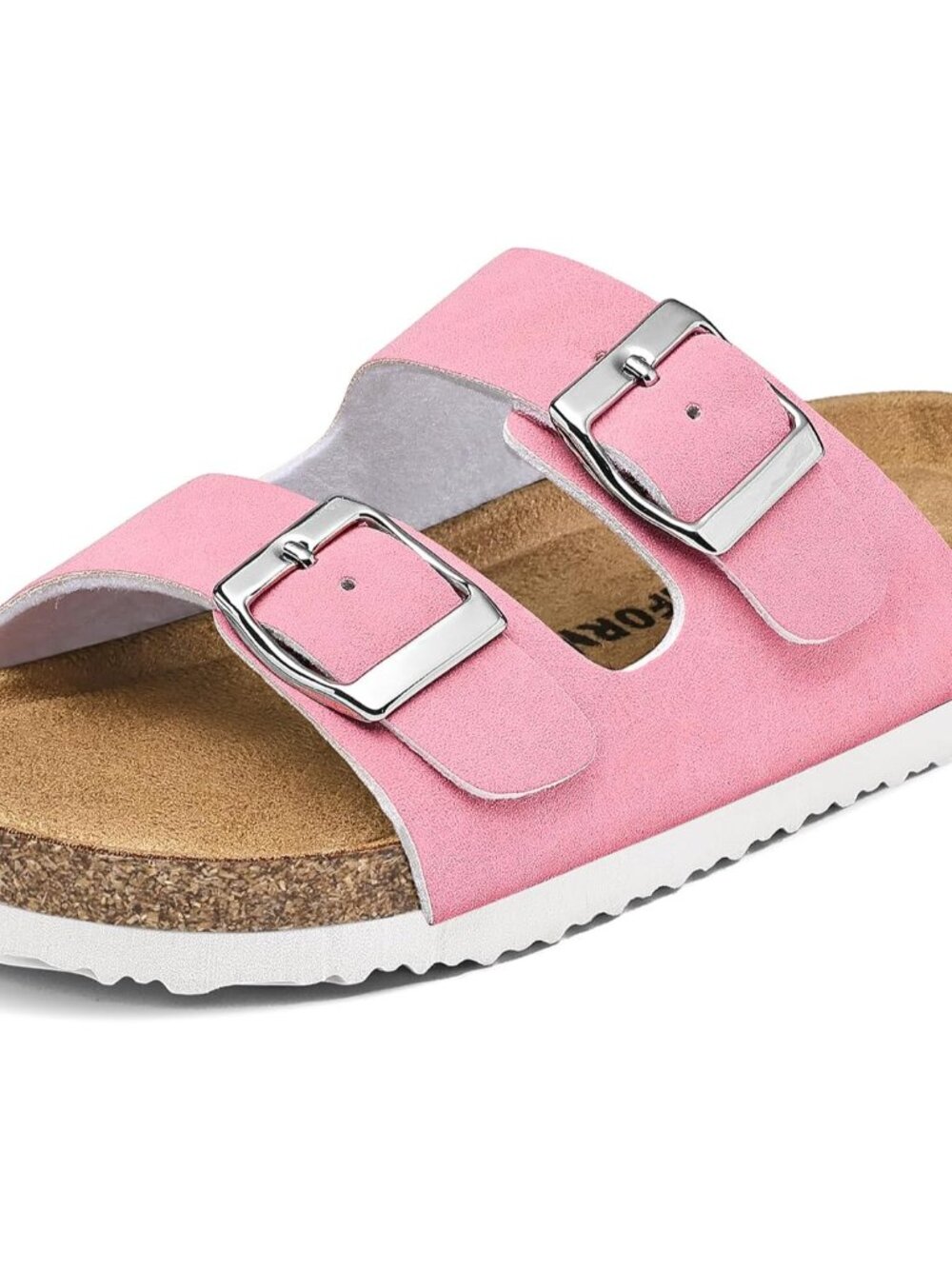 Kid Sandals Boy Girl Cork Footbed Slide with Adjustable Strap